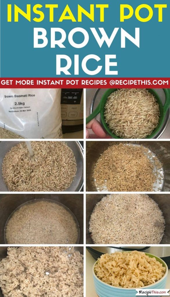 Instant Pot Brown Rice step by step