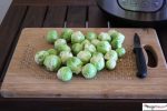 Instant Pot Brussel Sprouts steamed in the instant pot pressure cooker