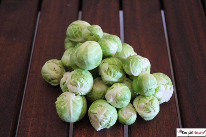 Instant Pot Brussel Sprouts steamed in the instant pot pressure cooker