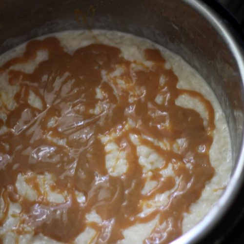 Instant Pot Caramel Rice Pudding