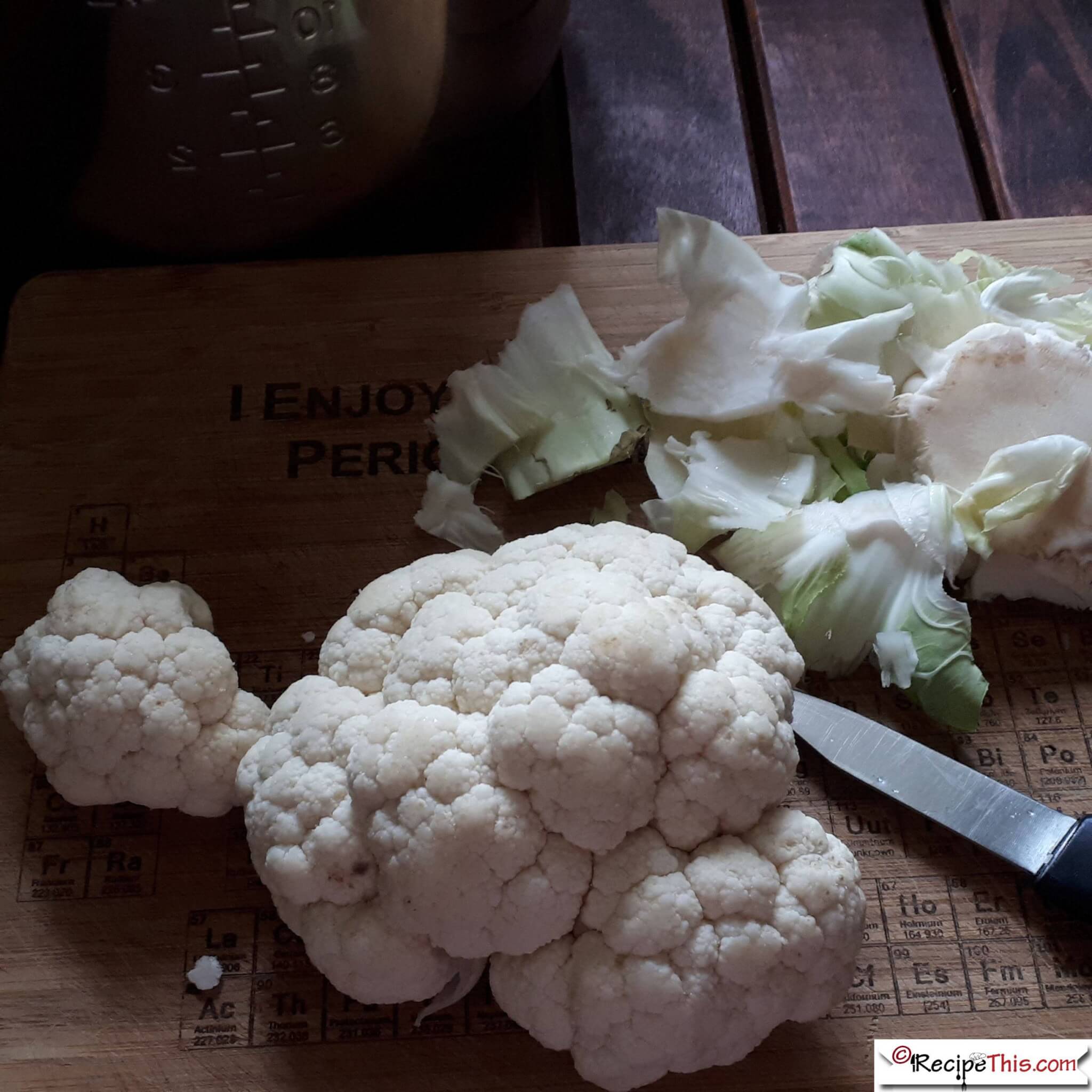 Instant Pot Cauliflower – Instant Pot Pressure Cooker 2 Minute Steamed Cauliflower from RecipeThis.com 