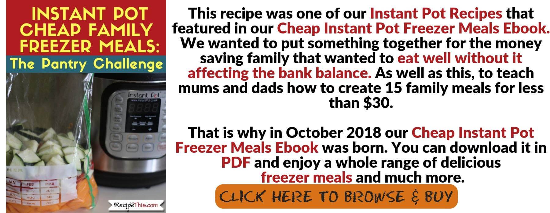 Instant Pot Freezer Meals For Beginners | Recipe This