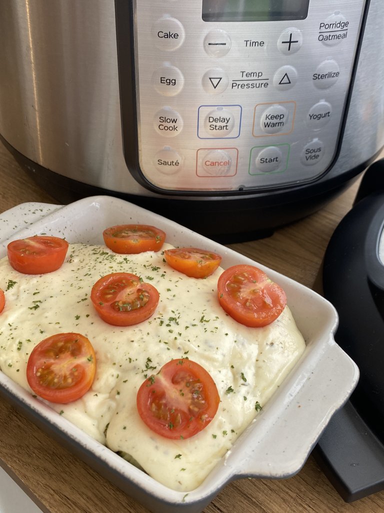 Instant Pot Cheesy Leeks