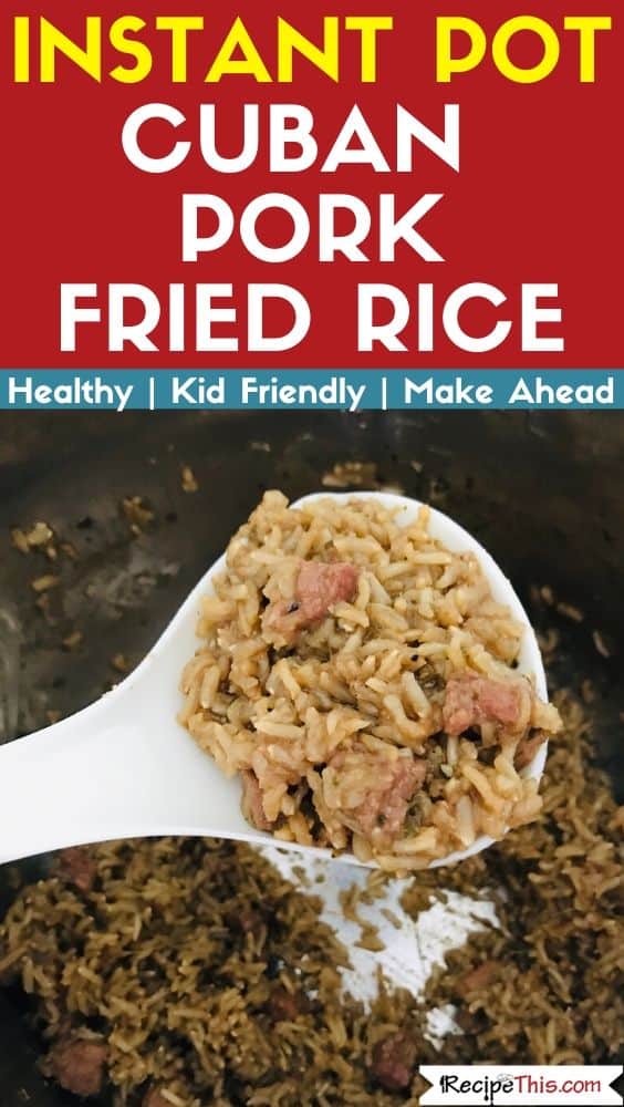 Pork fried rice recipe instant pot hot sale