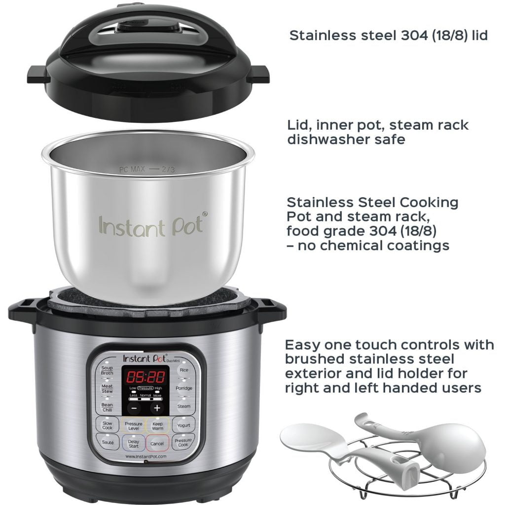Instant Pot Duo Pressure Cooker and what you get