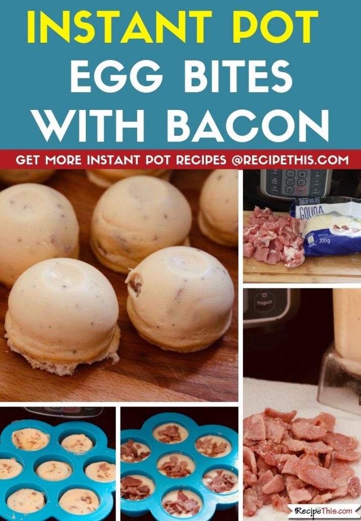 Instant Pot Egg Bites With Bacon step by step
