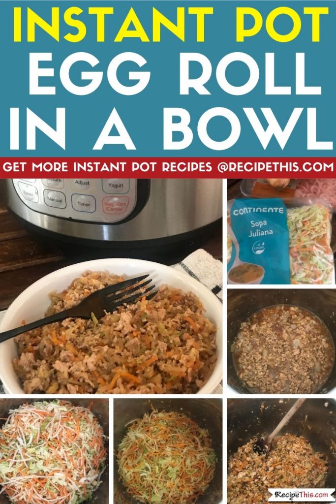 Instant Pot Egg Roll In A Bowl step by step