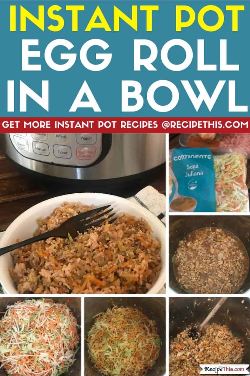 Recipe This WW Instant Pot Egg Roll In A Bowl