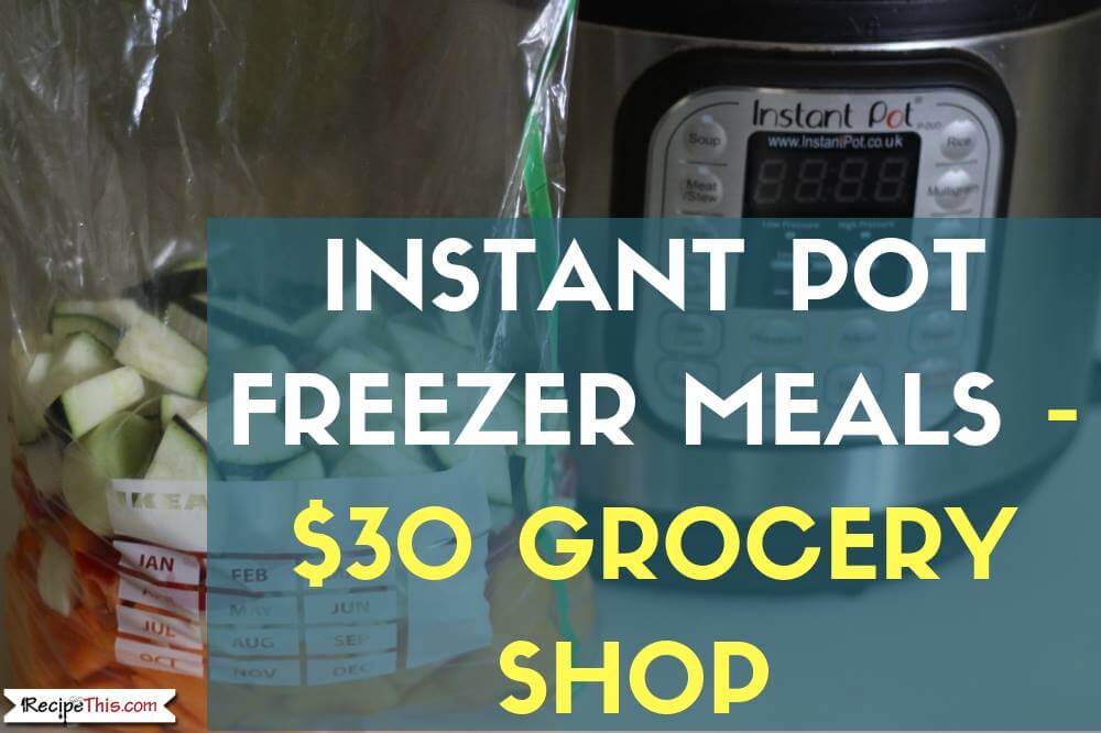 Instant Pot Freezer Meals – 15 Instant Pot Freezer Meals In 2.5 Hours For $30