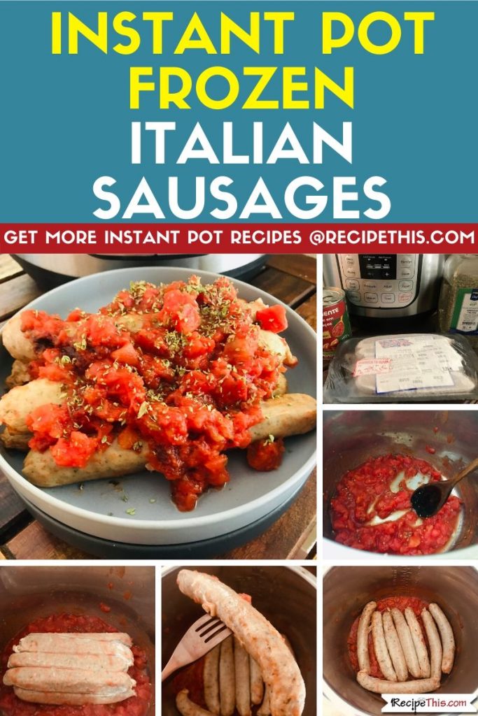 Instant Pot Frozen Italian Sausages step by step