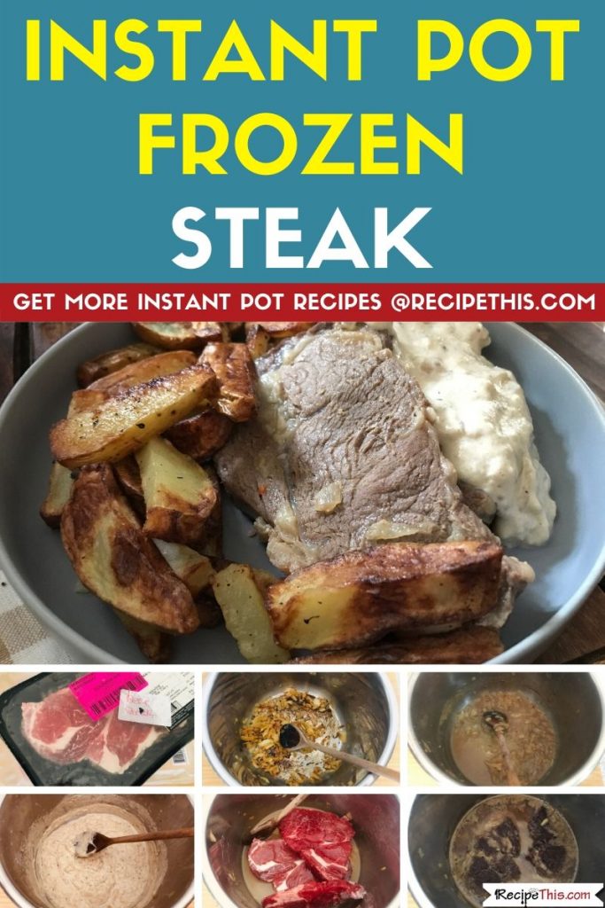 Instant Pot Frozen Steak step by step