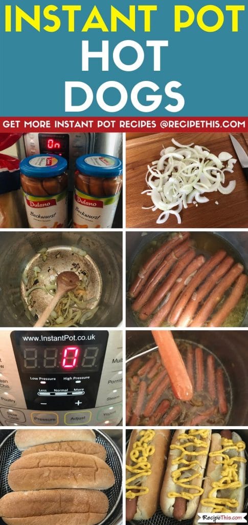 Instant Pot Hot Dogs step by step