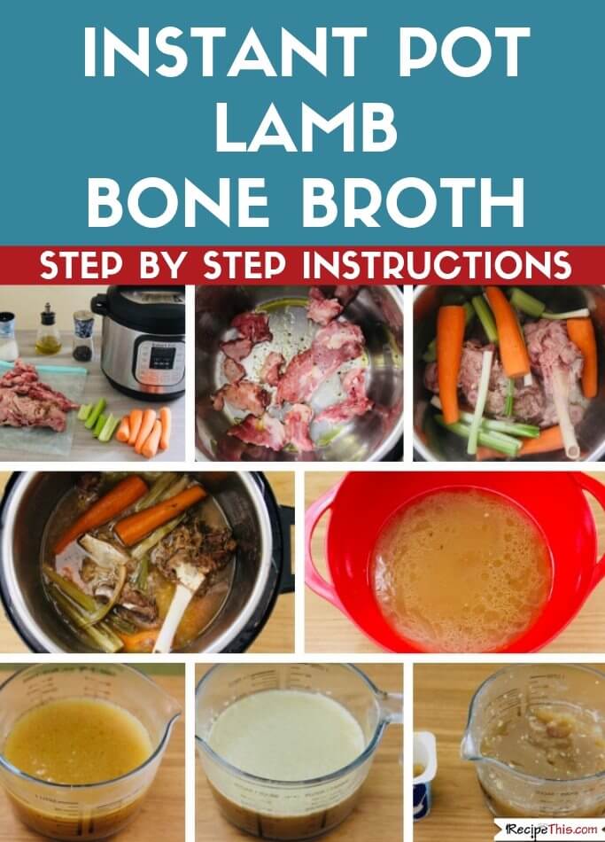 Lamb Bone Broth made simply in your slow cooker or on the stove top.