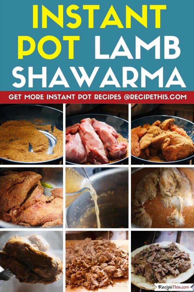 Instant Pot Lamb Shawarma step by step