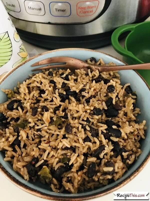 Instant Pot Mexican Black Beans & Rice
