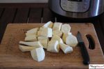 Instant Pot Parsnips steamed in the instant pot pressure cooker