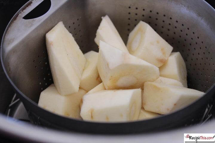 Instant Pot Parsnips steamed in the instant pot pressure cooker