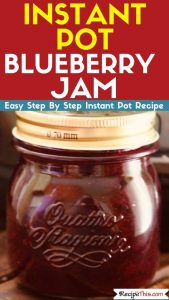 Instant Pot Pressure Cooker Blueberry Jam