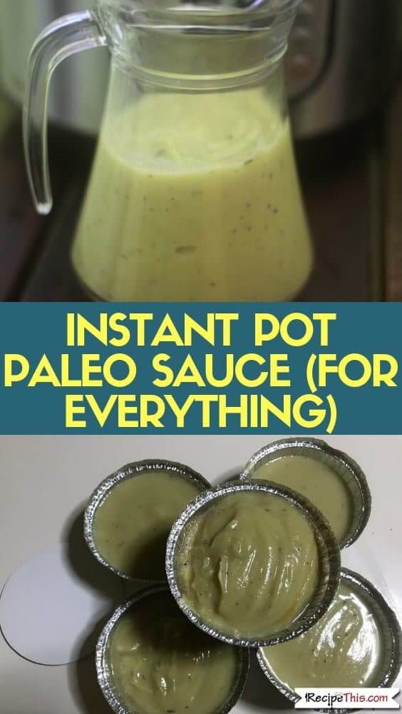 Instant Pot Paleo Sauce (for everything)
