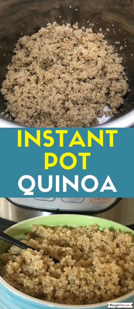 Ninja foodi best sale quinoa cook time