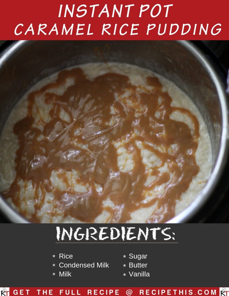 Instant Pot Caramel Rice Pudding