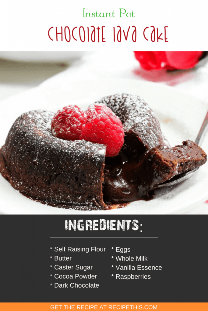 Recipe This | Instant Pot Chocolate Lava Cake