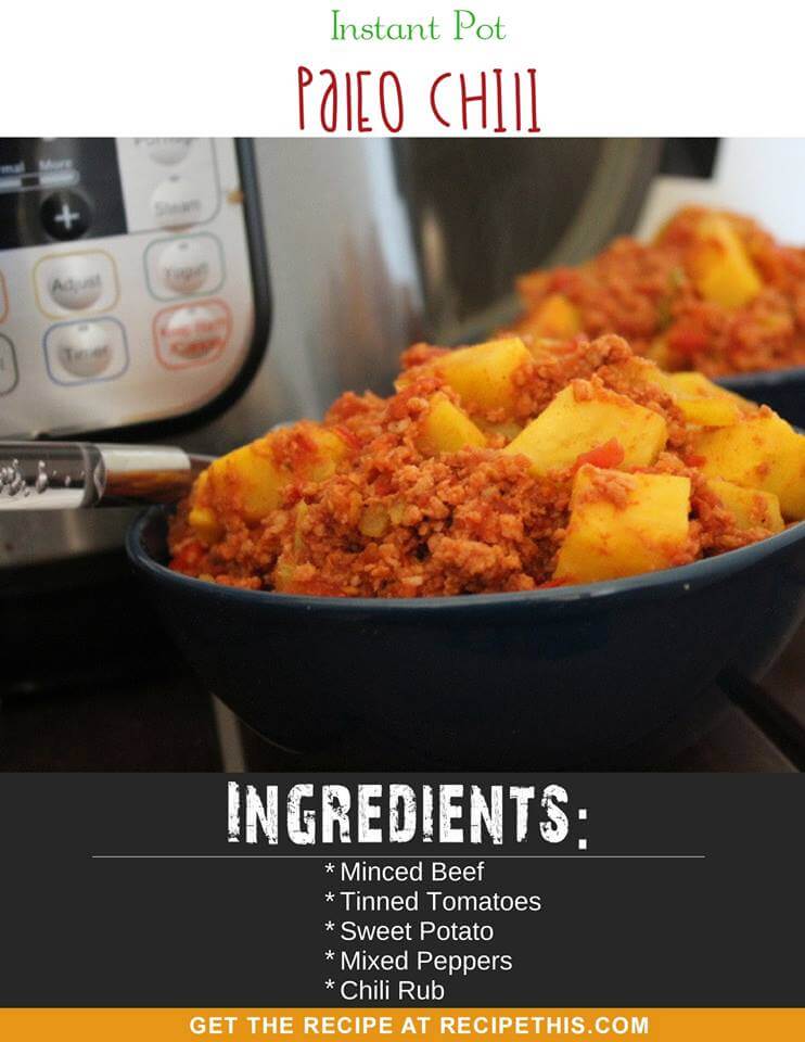 Instant Pot Recipes - Instant Pot Paleo Chili
