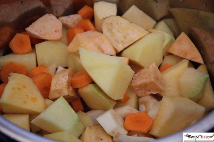 Instant Pot Root Vegetable Mash in the instant pot pressure cooker.