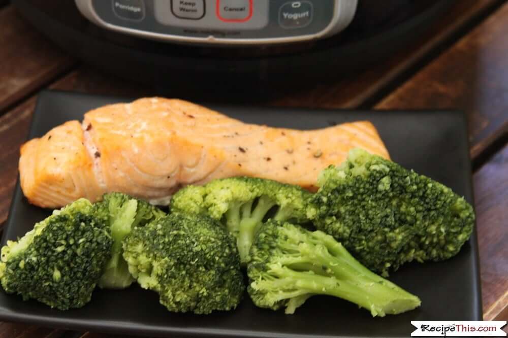 Cooking salmon in an instant online pot