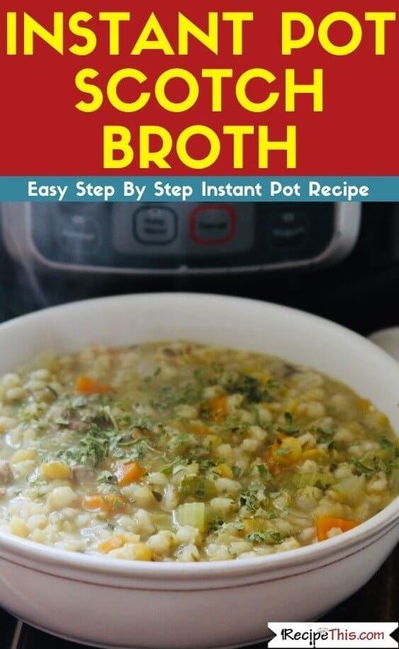 Pressure cooker broth discount recipe