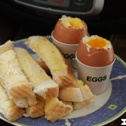 Instant Pot Soft Boiled Eggs With Soldiers