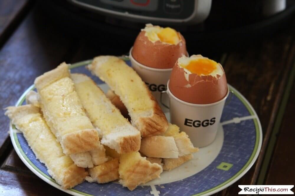Instant Pot Soft Boiled Eggs With Soldiers