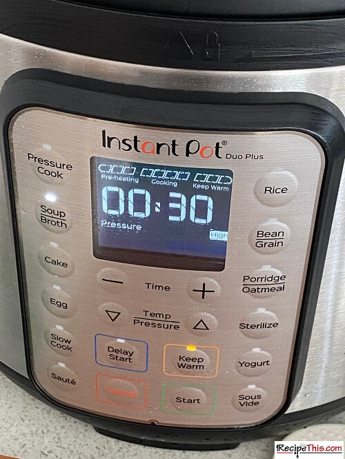 Soup instant pot discount setting