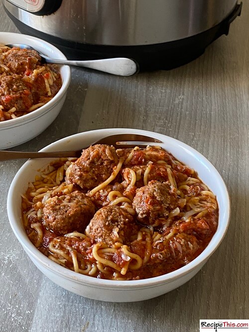 Spaghetti and meatballs best sale in an instant pot