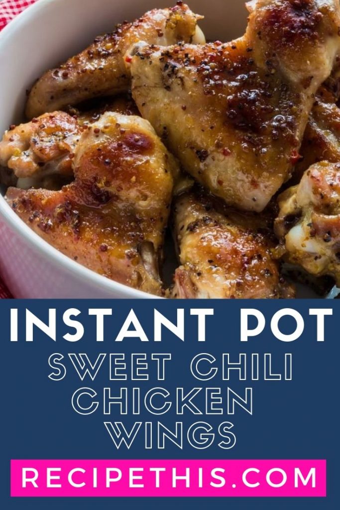 Instant Pot Sweet Chili Chicken Wings at recipethis.com