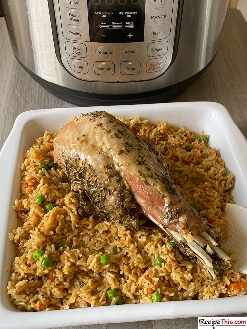 Drumsticks and rice online instant pot