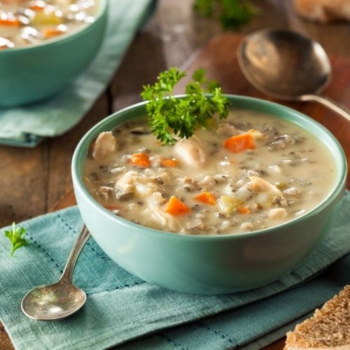 Welcome to our latest Instant Pot recipe. Today we are rocking the soup bowls with some turkey wild rice soup.