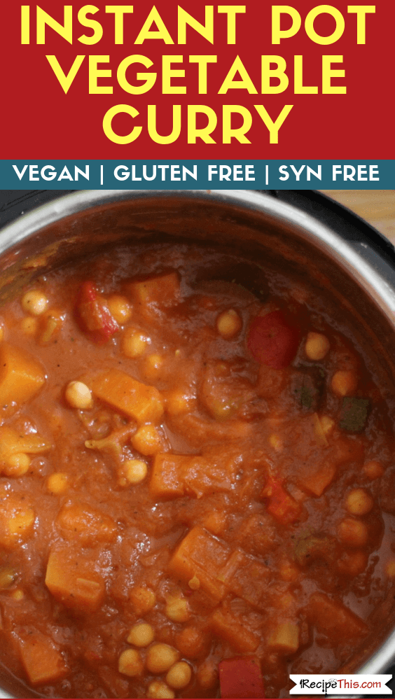 Instant Pot Vegetable Curry – Healthy Freezer Meal