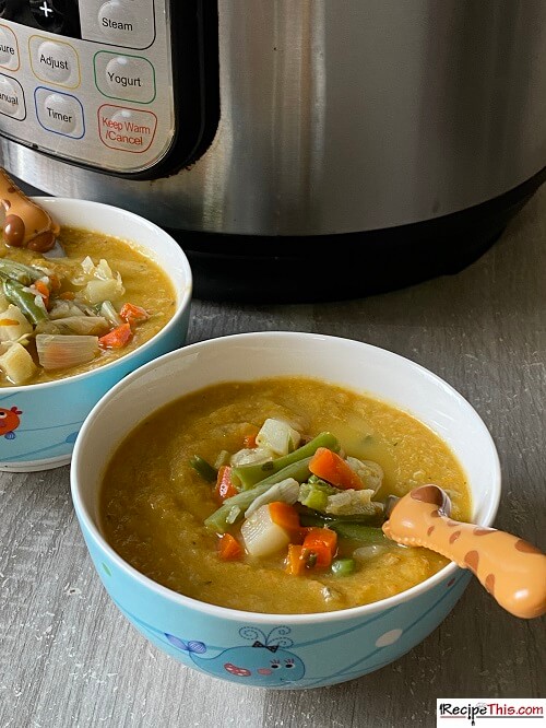 Instant Pot Vegetable Soup With Frozen Vegetables