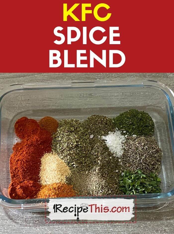 KFC Spice Blend recipe
