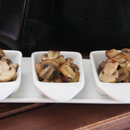 Air Fryer Garlic Mushrooms