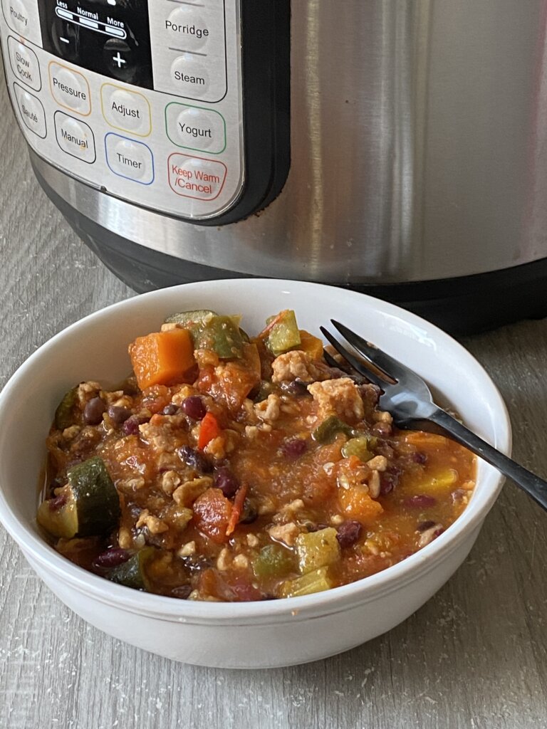 Leftover Turkey Chilli In Instant Pot