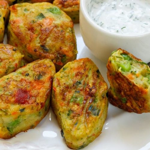 Welcome to my meatless Monday air fryer Thai veggie bites recipe.
