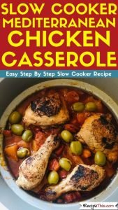 Mediterranean Chicken Casserole In Slow Cooker