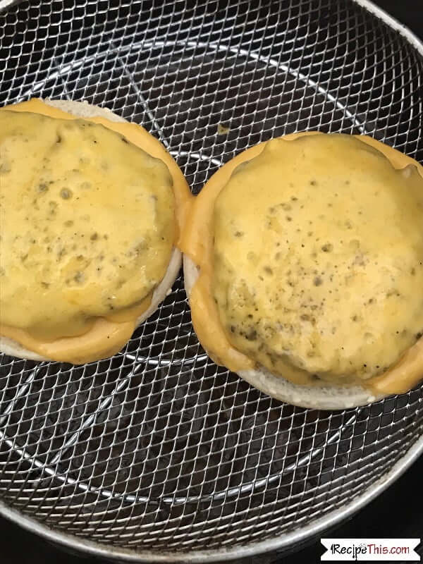 Melting cheese with the air fryer crisplid