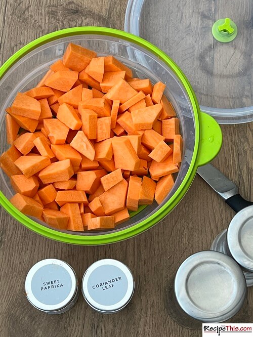 Microwave Sweet Potato Cubes Recipe Ingredients