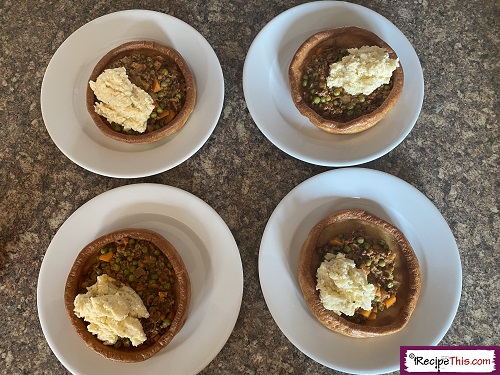 Minced Beef Filled Yorkshire Pudding