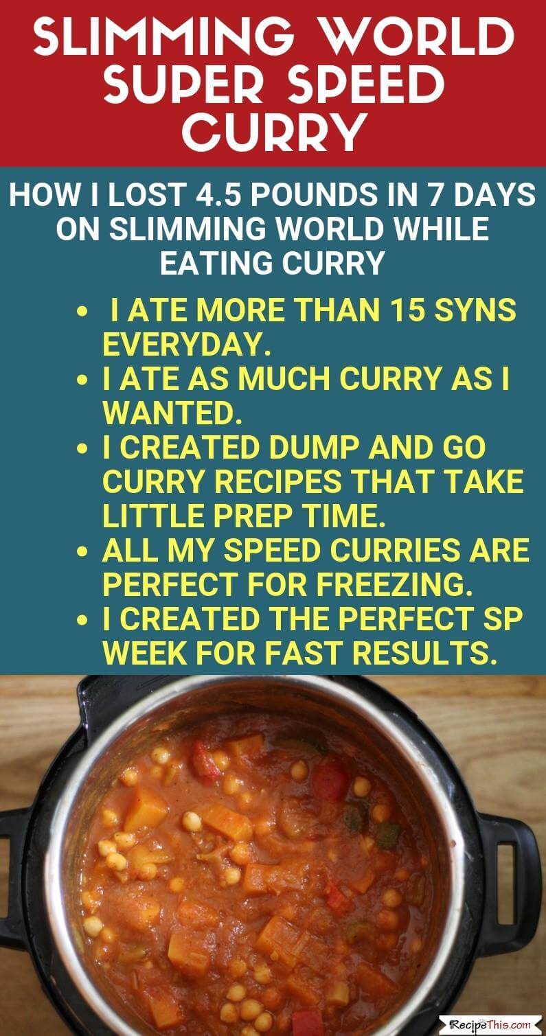 My Slimming World Super Speed Curry Week