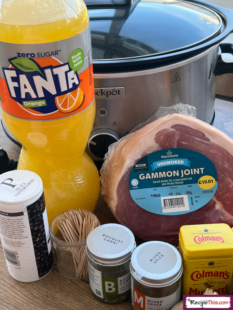 Orange Gammon Ingredients