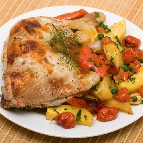 Welcome to my Paleo slow cooked chicken legs and vegetables recipe. This is your chance for something really easy for dinner that takes less than 15 minutes to prepare.